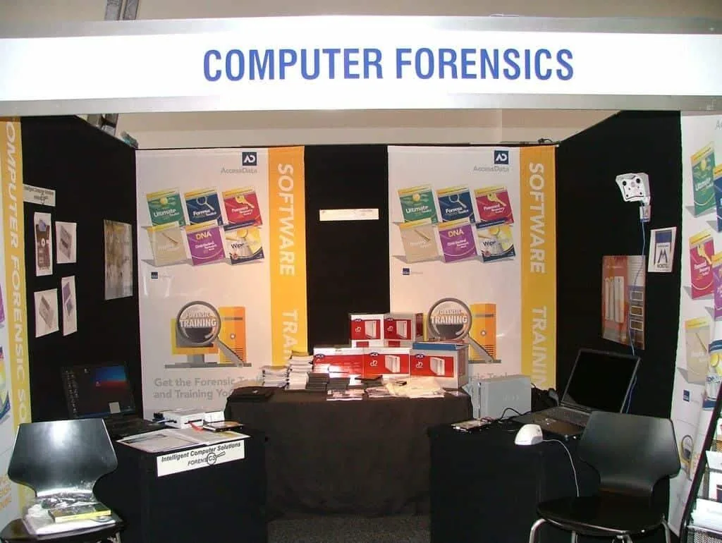 Paul Hughes' booth at Australian Federal Police conference