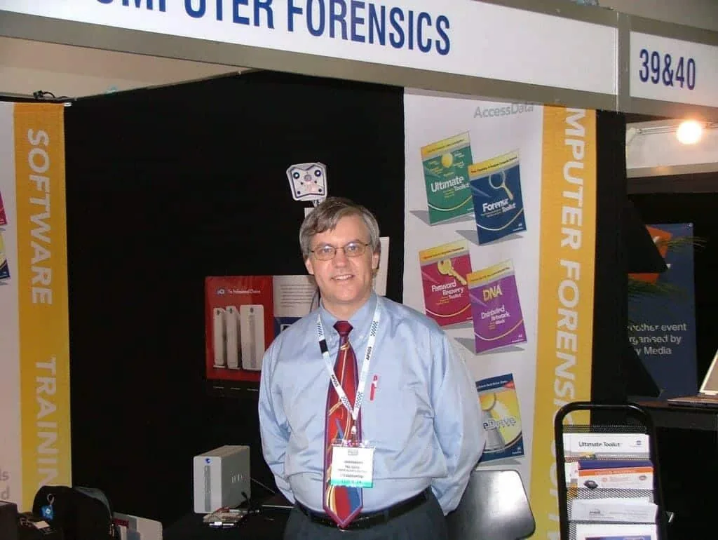 Paul Hughes' booth at Australian Federal Police conference