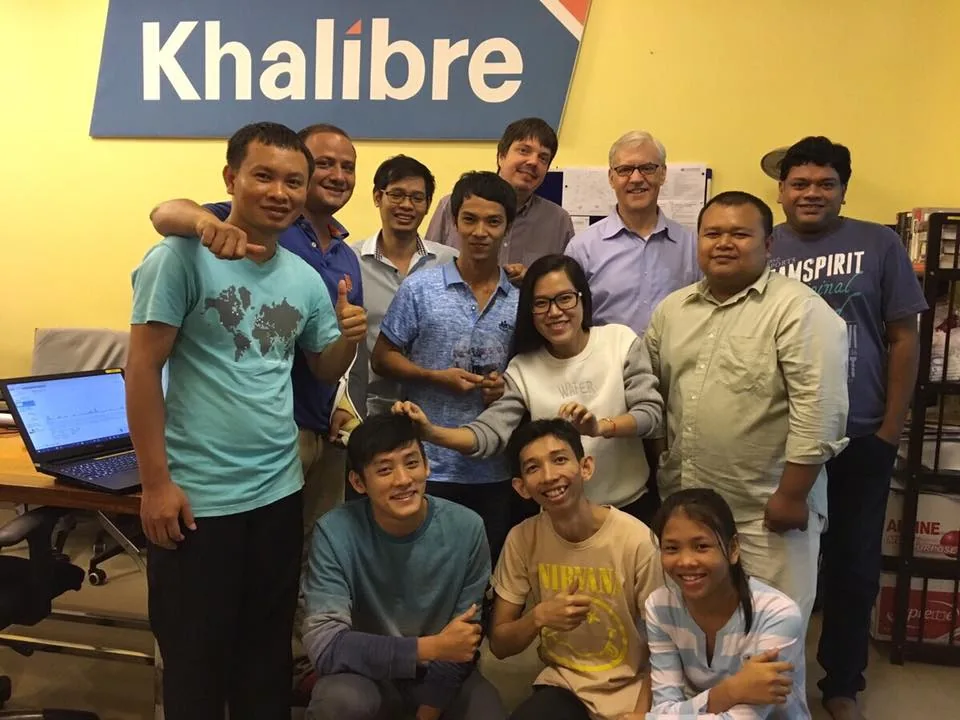 Paul and his software development team at Khalibre