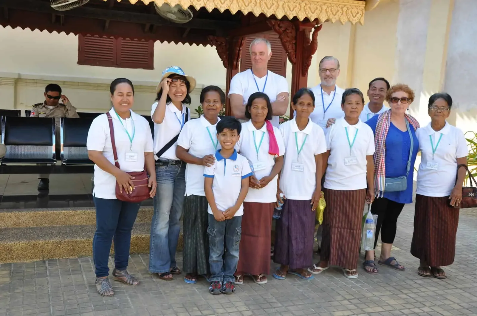 Taking the elderly on a field trip to see the Royal Palace in Phnom Penh, Cambodia