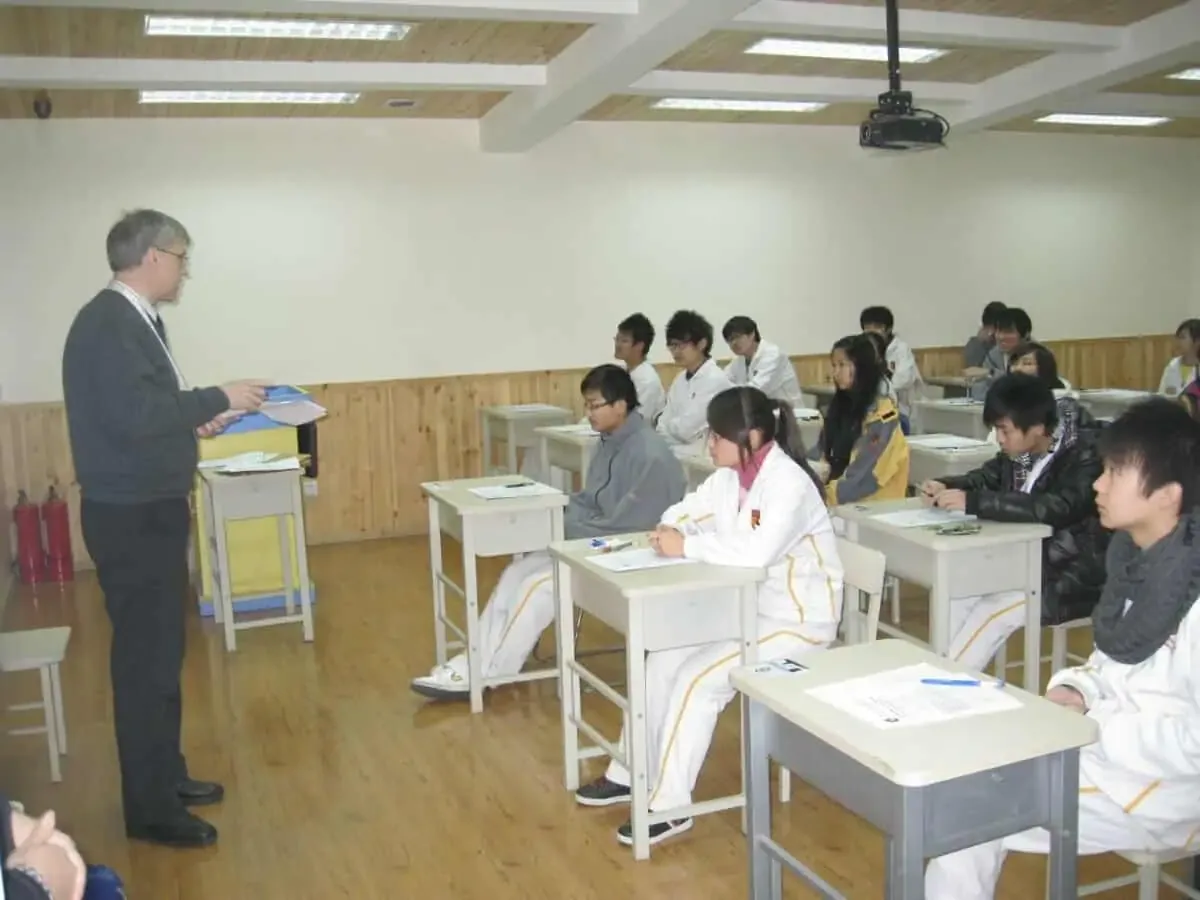 Paul Teaching class at NIT in Beijing China